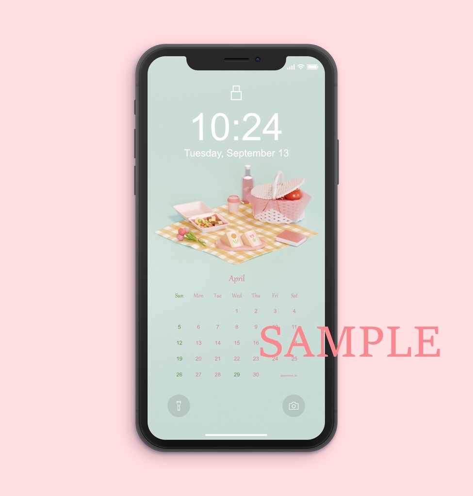 2026年4月の壁紙カレンダー