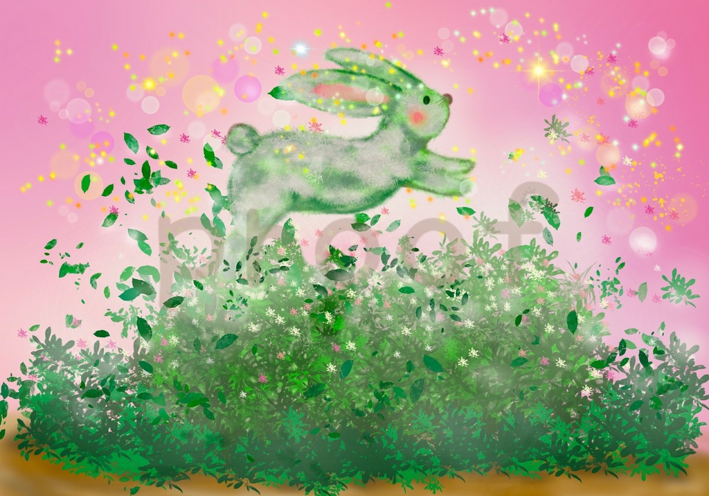 ペット、似顔絵イラスト