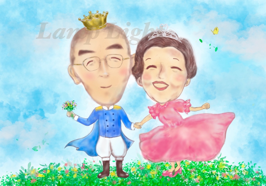 ペット、似顔絵イラスト