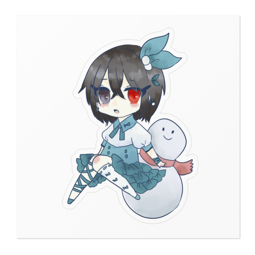 シキちゃんステッカー・冬