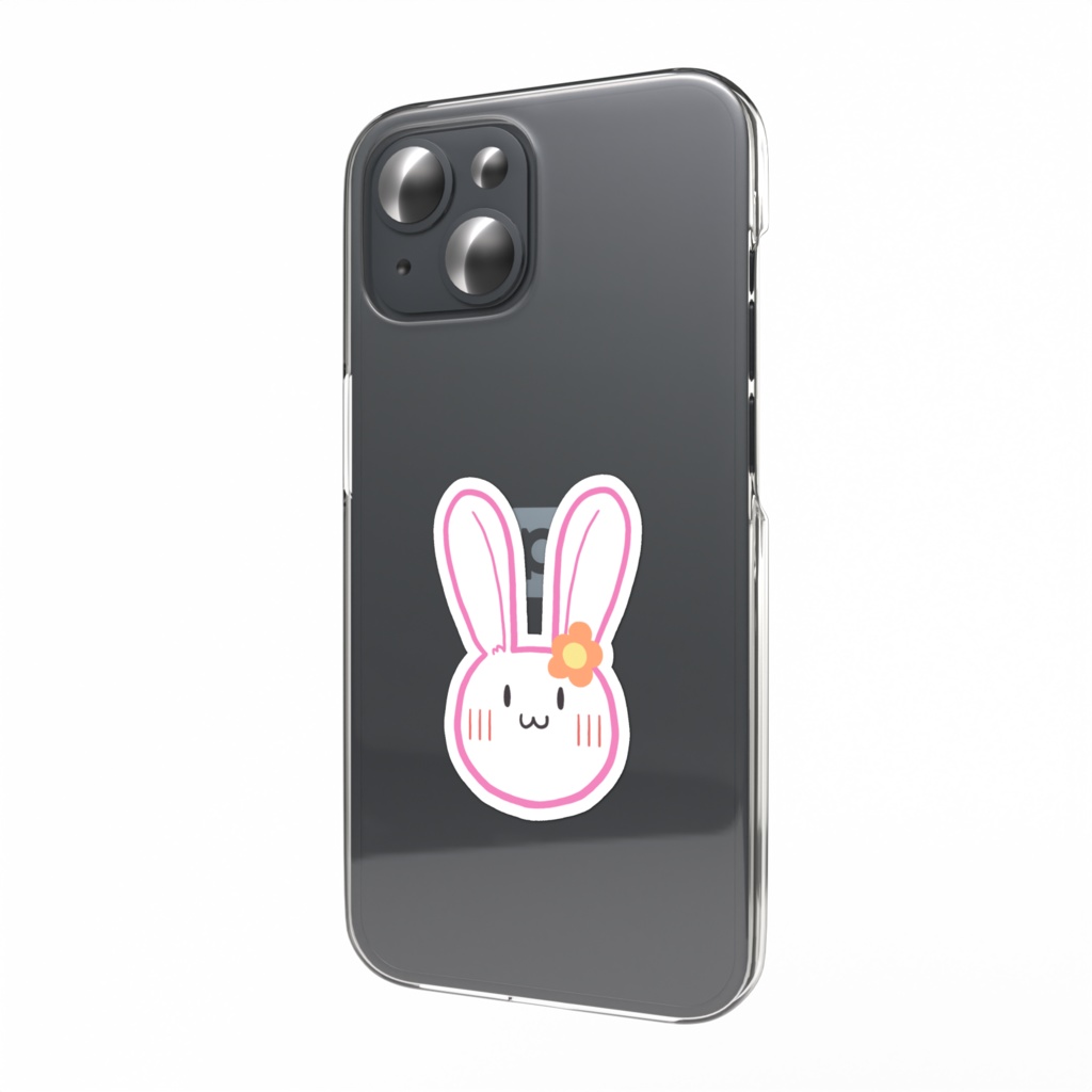 ぽこうさぎスマホステッカー(通常/喜/泣)