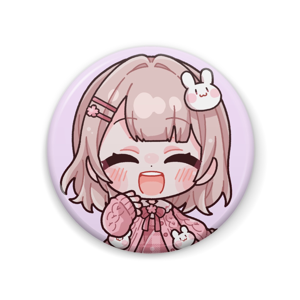 ななぽこ缶バッジ(SDキャラ:通常/キラキラ/笑顔/泣)