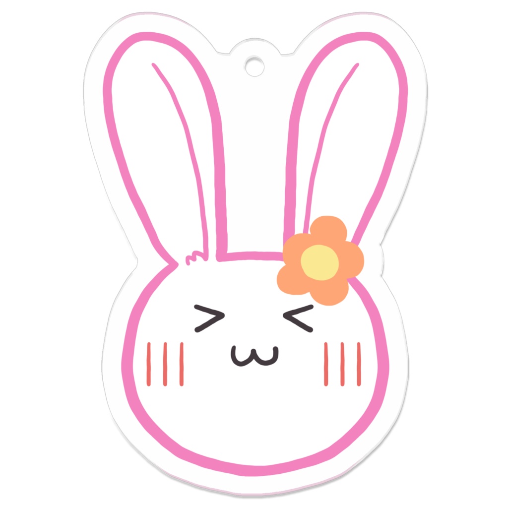 ぽこうさぎアクリルキーホルダー(通常/喜/泣)