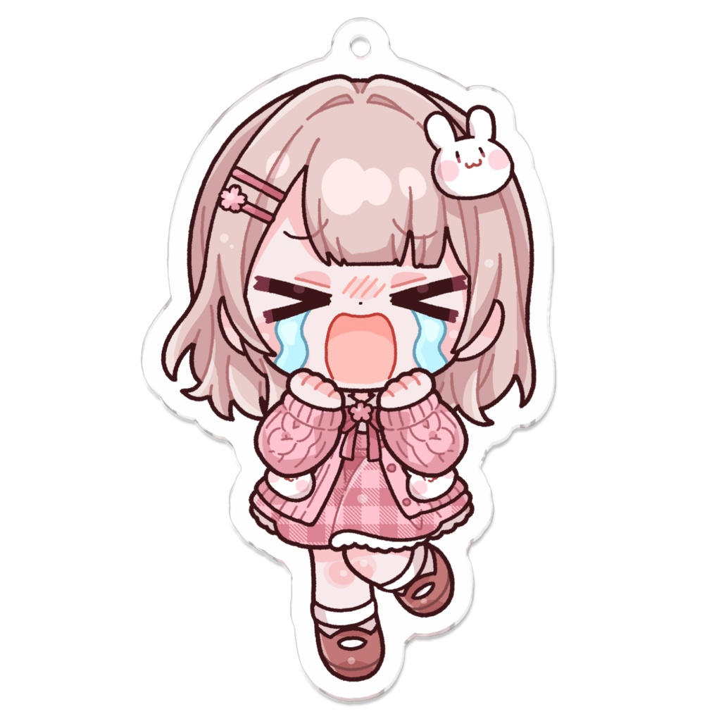 ななぽこアクリルキーホルダー(SDキャラ:通常/キラキラ/笑顔/泣/グルグル/怒)