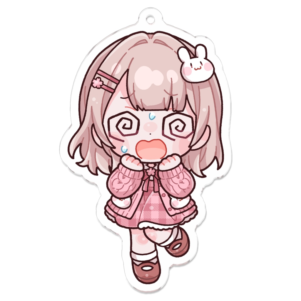 ななぽこアクリルキーホルダー(SDキャラ:通常/キラキラ/笑顔/泣/グルグル/怒)