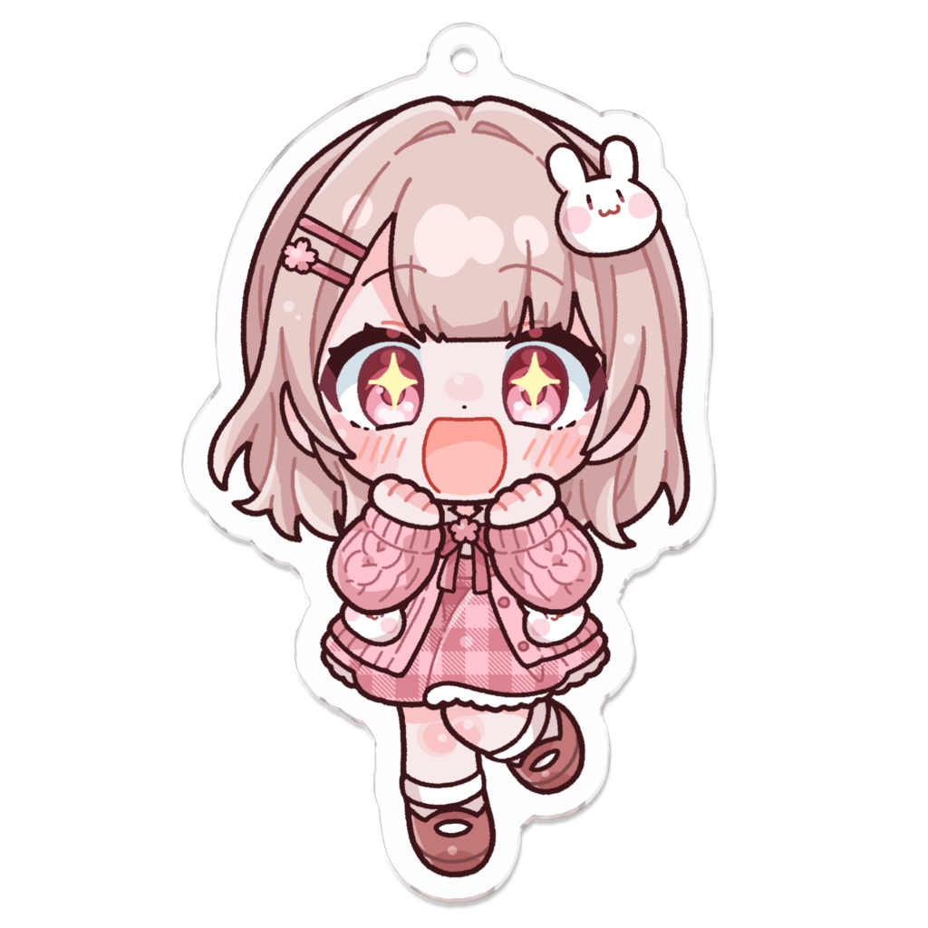 ななぽこアクリルキーホルダー(SDキャラ:通常/キラキラ/笑顔/泣/グルグル/怒)