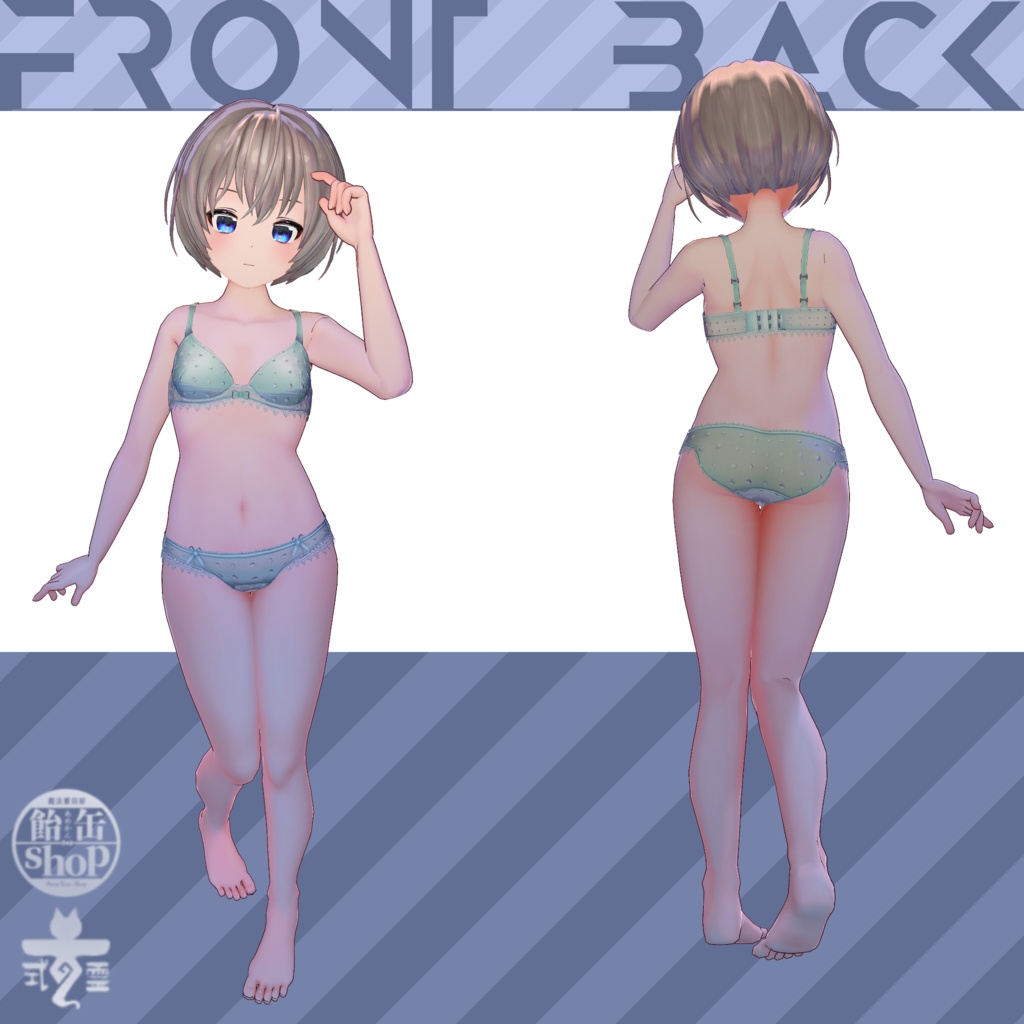 【オリジナル3Dモデル】零・霊(Rei/Ryo)