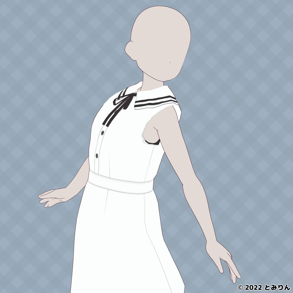 チラ見え対策インナーセット【無料あり】【#VRoid】