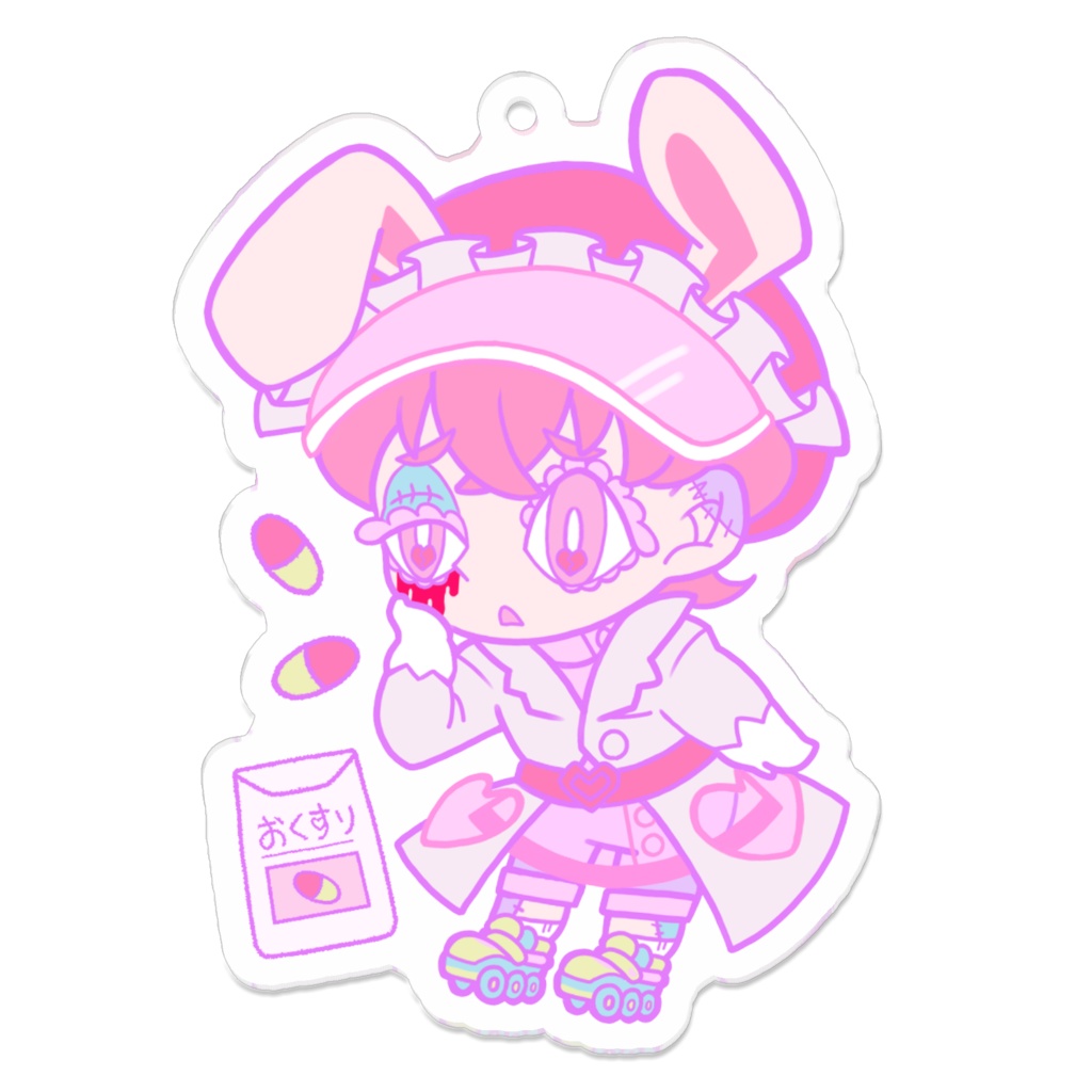 ちびきゃんでぃ_アクリルキーホルダー