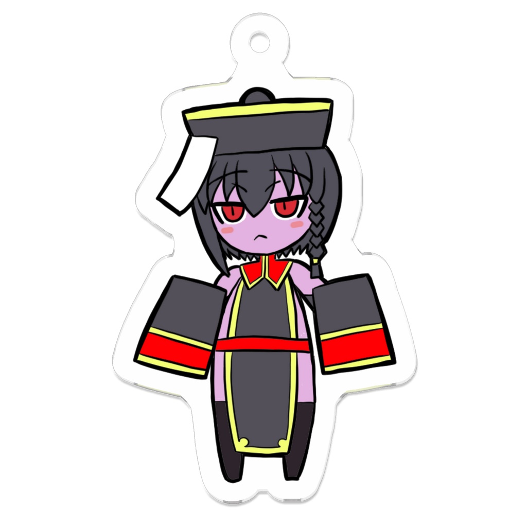 【オリジナル】キョンシーちゃんアクキー１　Jiangshi girl Acrylic Keychain type 1
