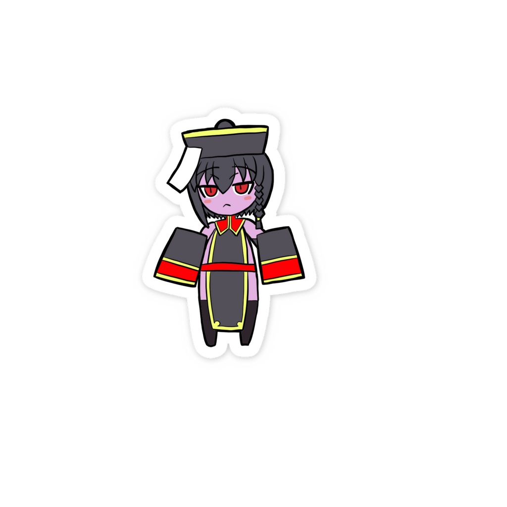 【オリジナル】キョンシーちゃんスマホステッカー1