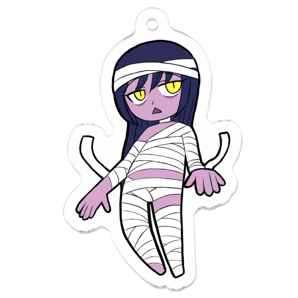 【オリジナル】マミーちゃんアクキー１　Mummy Girl Acrylic Keychain type 1