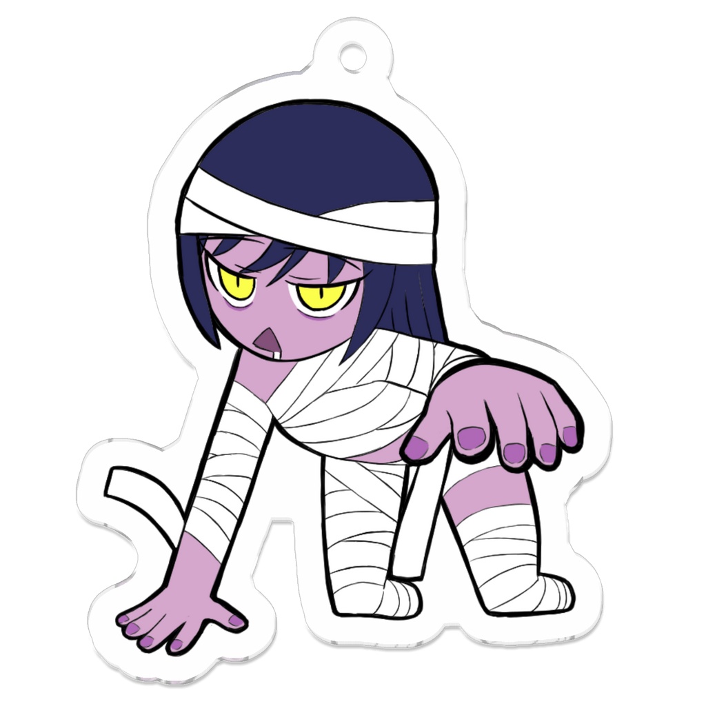 【オリジナル】マミーちゃんアクキー２　Mummy Girl Acrylic Keychain type2