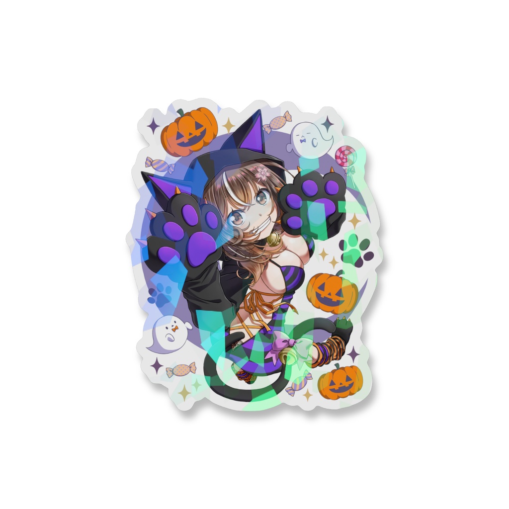 ハロウィンホログラムステッカー