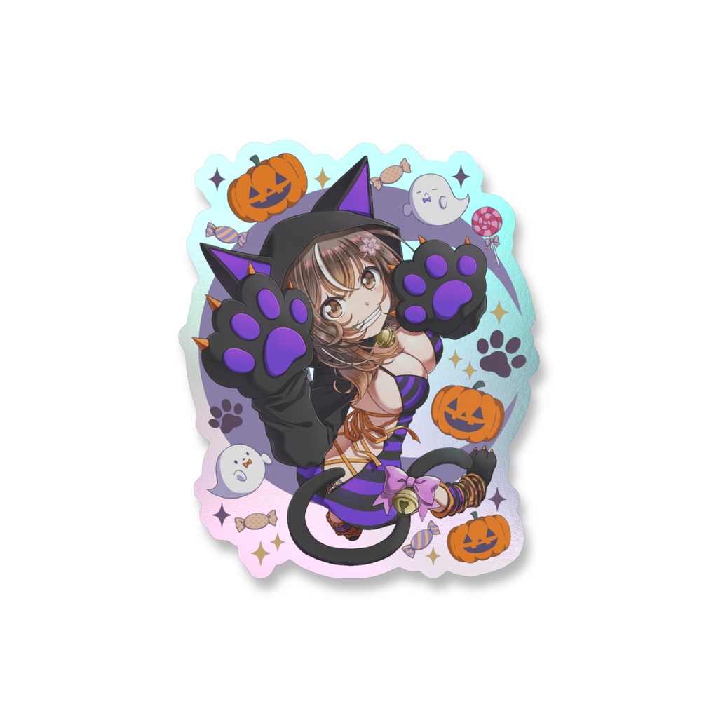 ハロウィンオーロラステッカー