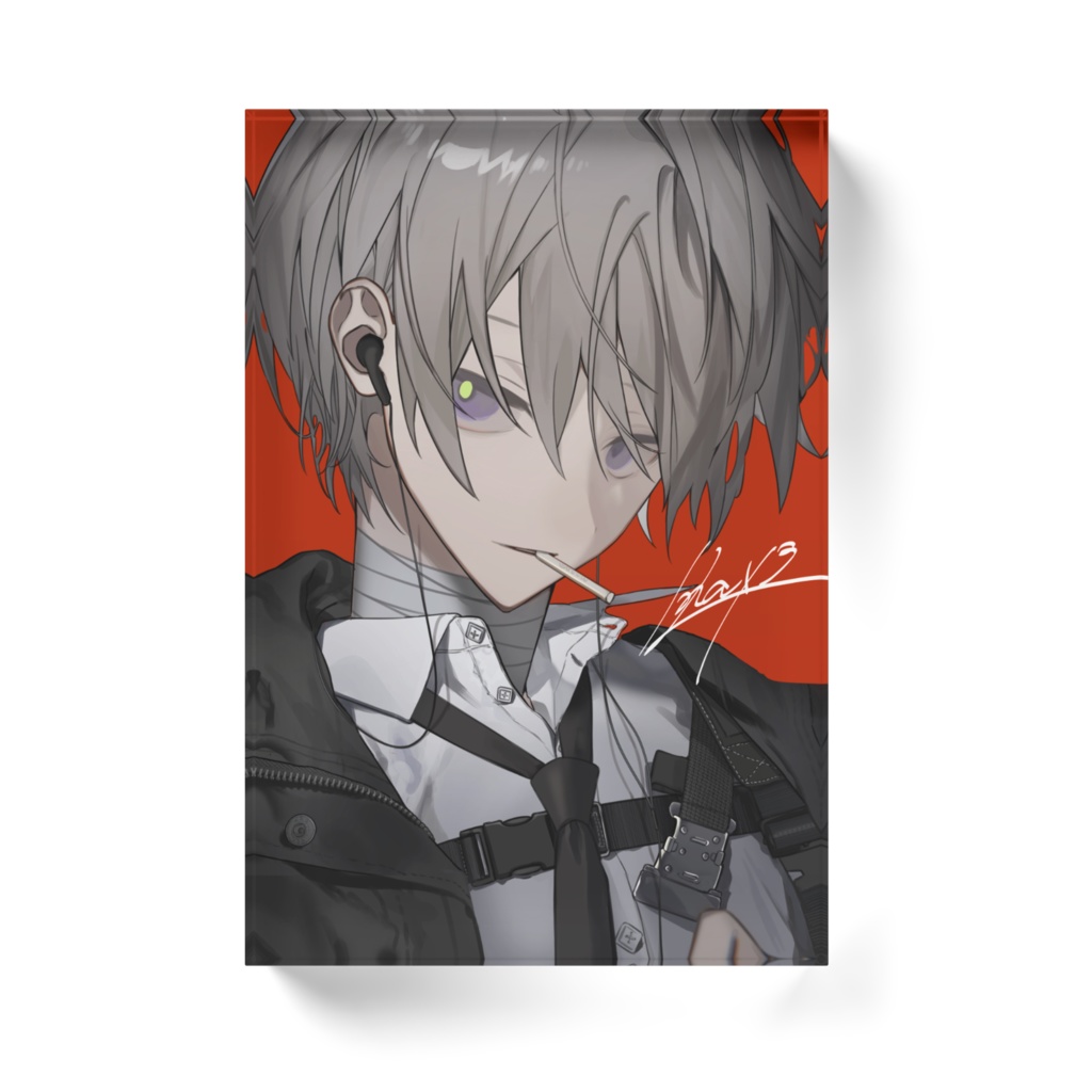 複製サイン入りアクリルブロック(シガレット)