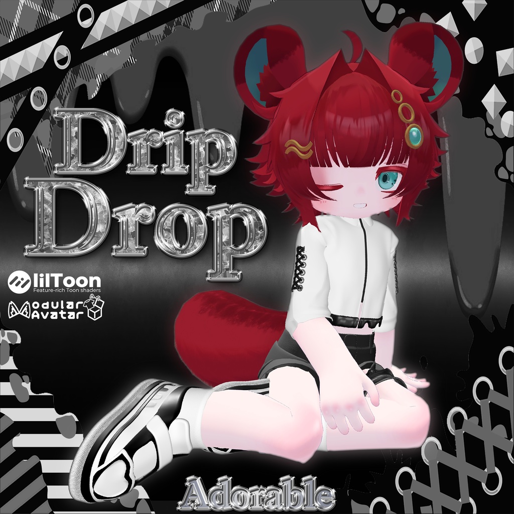 【VRChat】Drip♡Drop【シィ・まめふれんず・えも研素体対応】