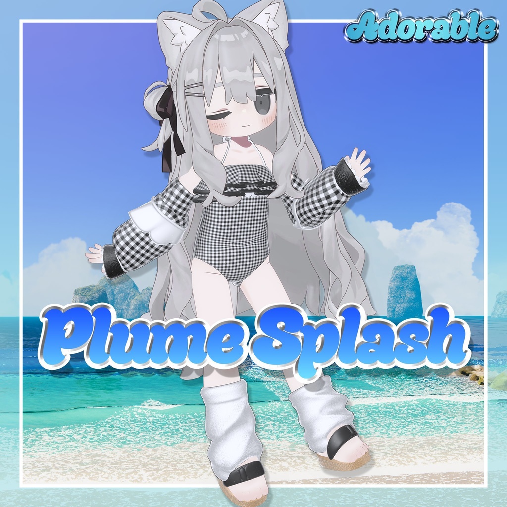 【VRChat想定】Plume Splash《複数アバター対応》