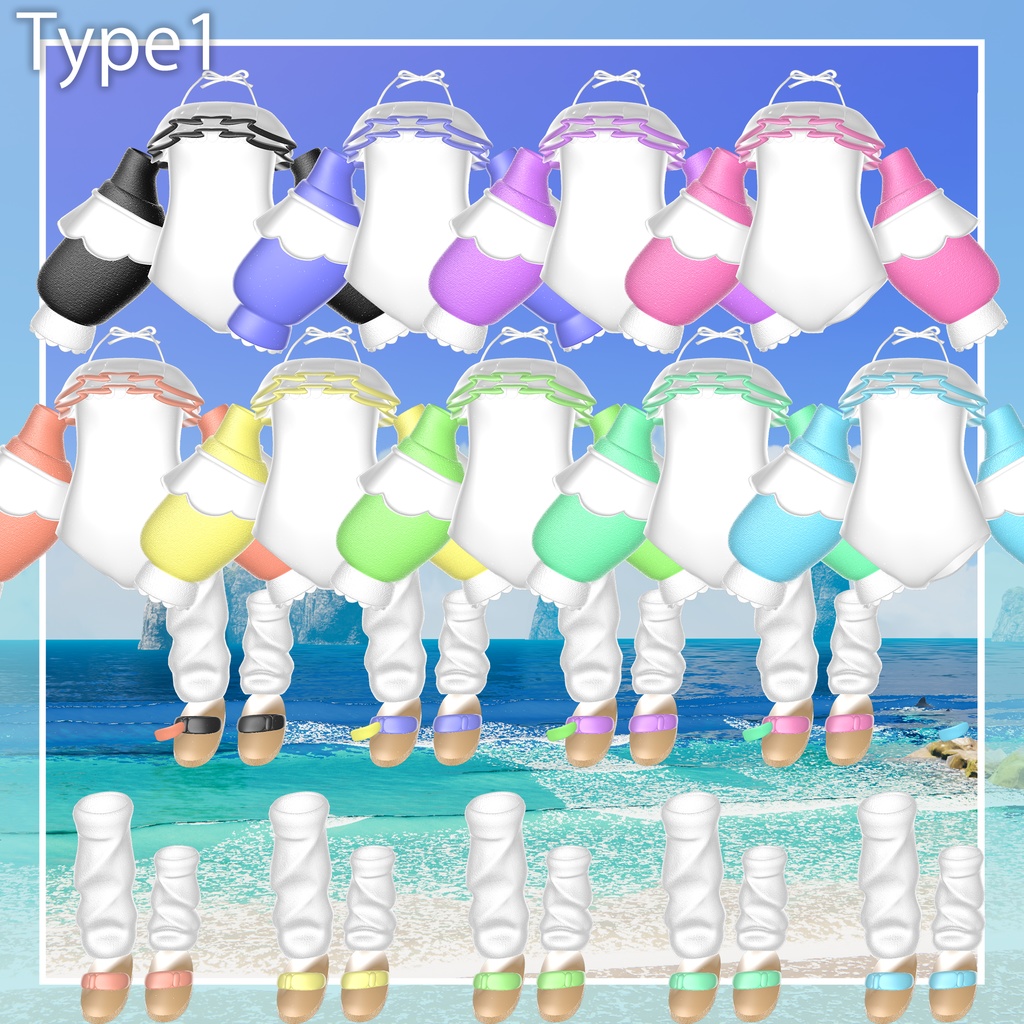 【VRChat想定】Plume Splash《複数アバター対応》