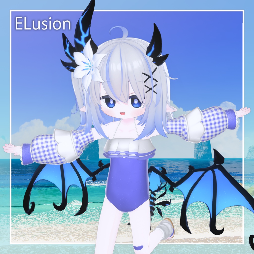 【VRChat想定】Plume Splash《複数アバター対応》