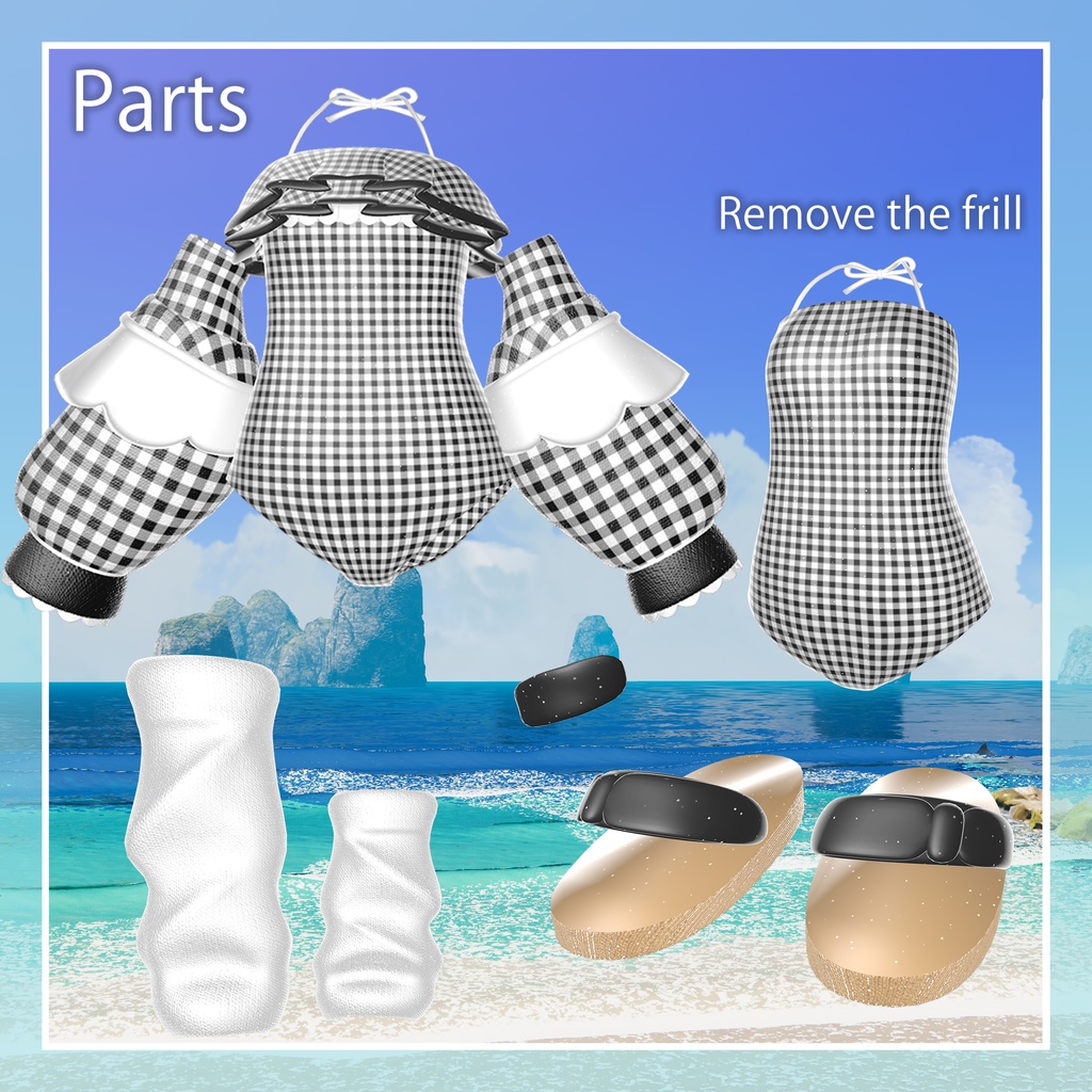 【VRChat想定】Plume Splash《複数アバター対応》