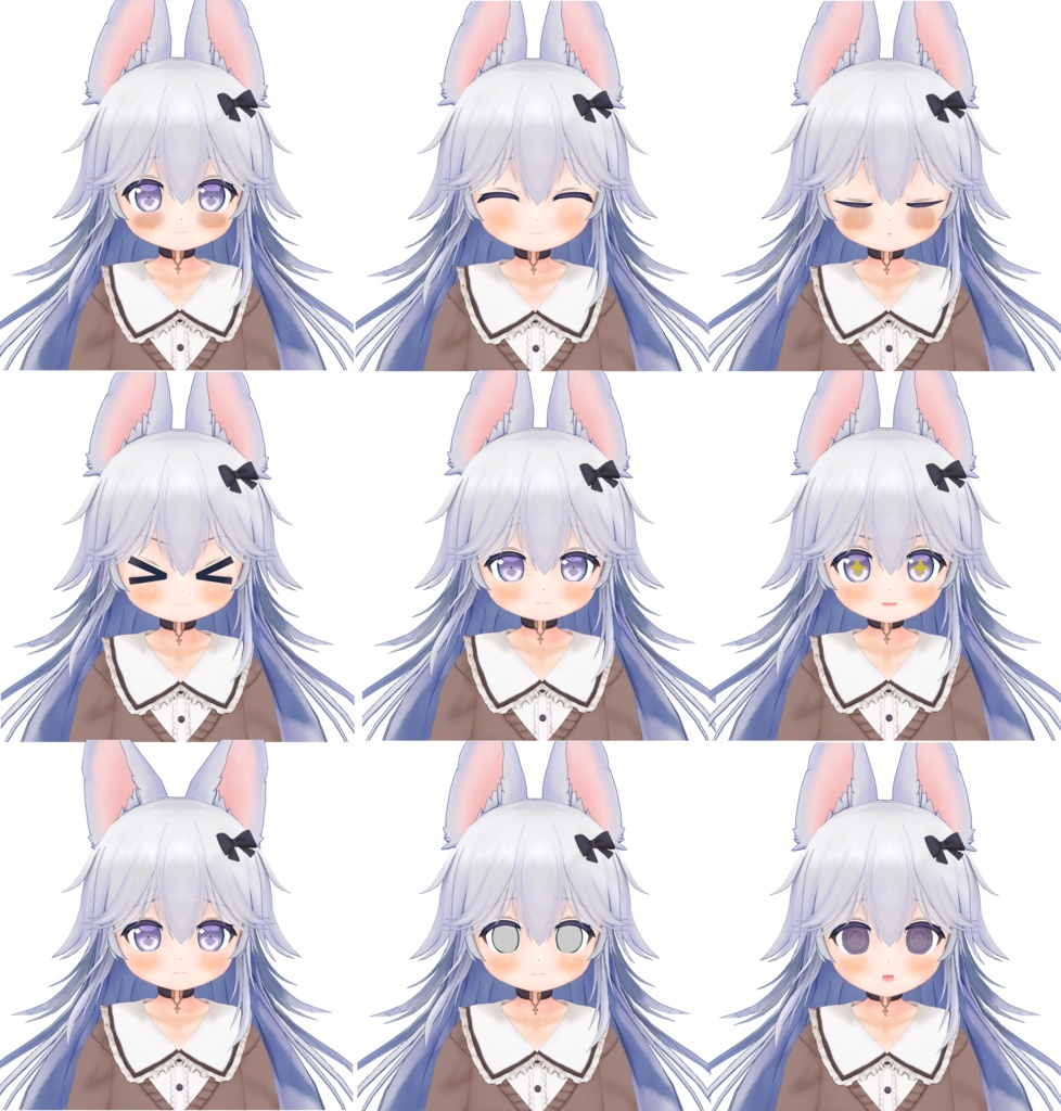 オリジナル3Dモデル 菫(Sumire)