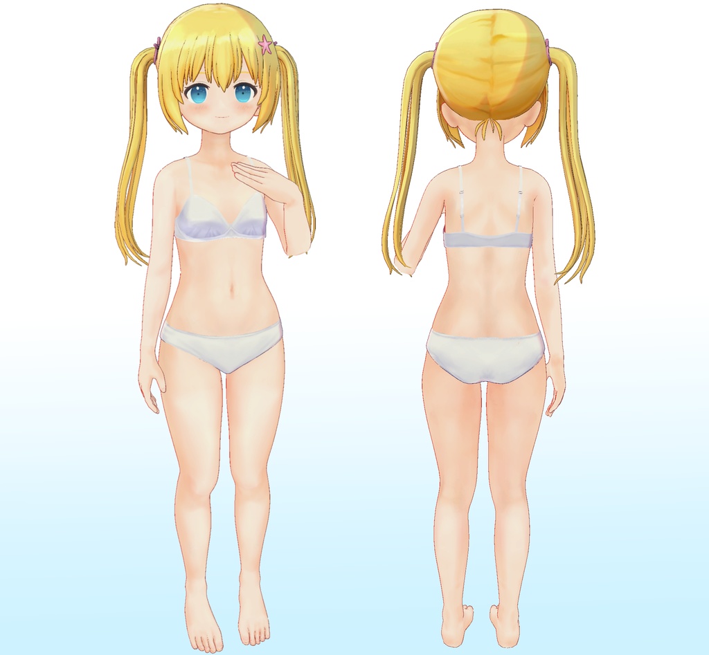 オリジナル3Dモデル VRChat対応 ベースモデル LO1126/1136