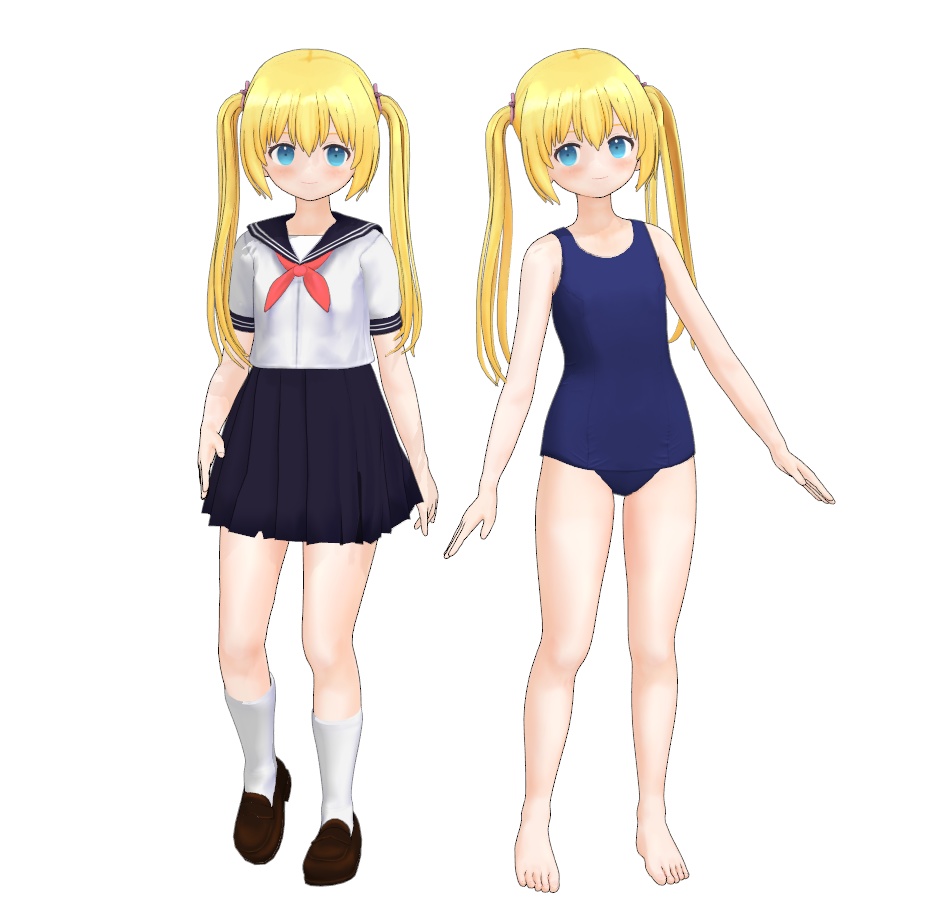 オリジナル3Dモデル VRChat対応 ベースモデル LO1126/1136