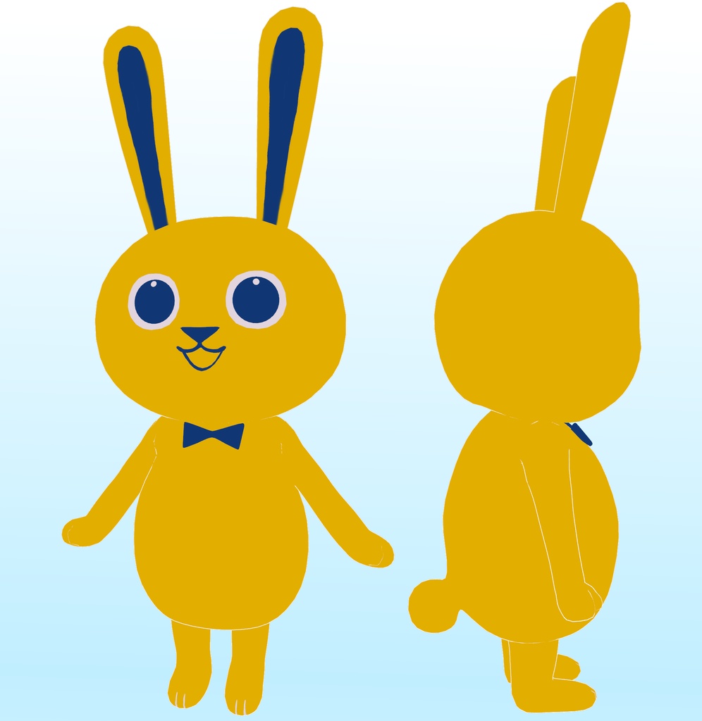 こくみんうさぎ (MMD|VRM|VRChat対応)