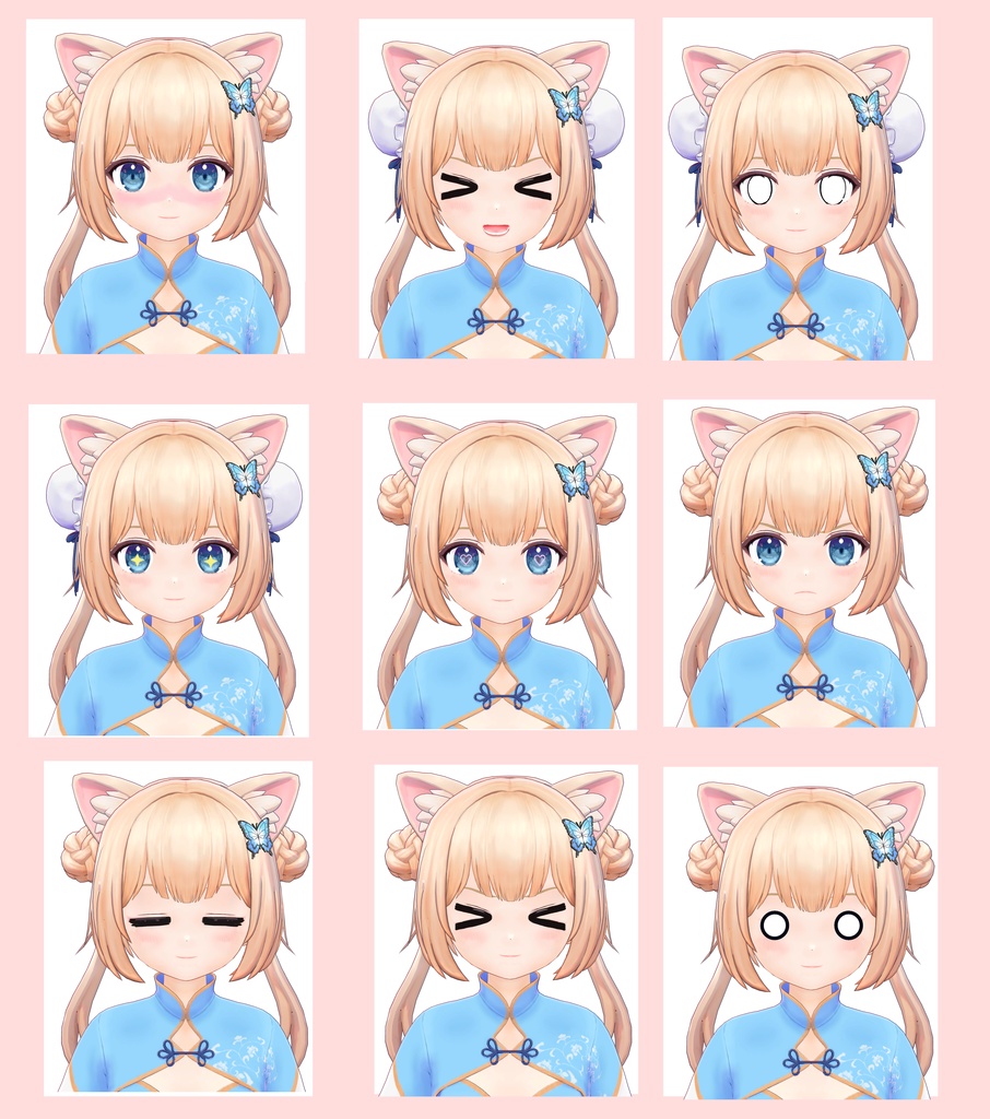 【VRChat】【MMD】【VRM】オリジナル3Dモデル LO1136 雨猫