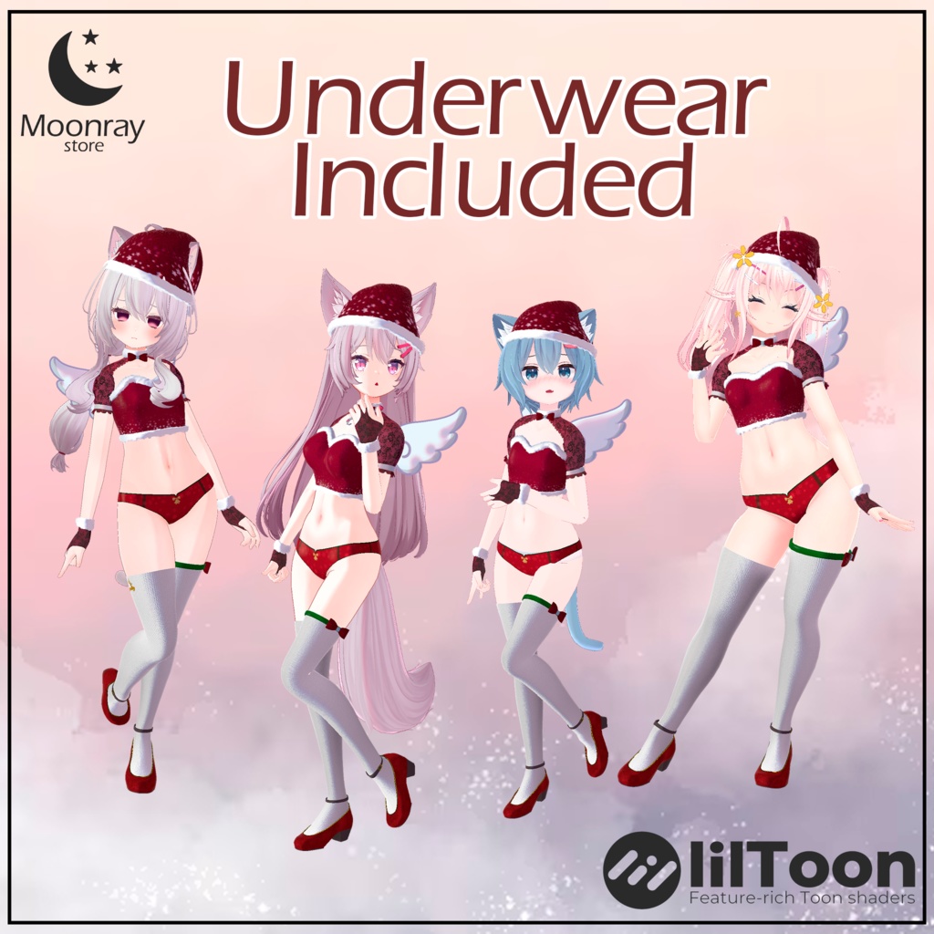 Christmas Angel - クリスマスエンジェル【メイユン、ラスク、ルフィーナ、イーヨ、マヤ、遊戯美世、キキョウ対応】