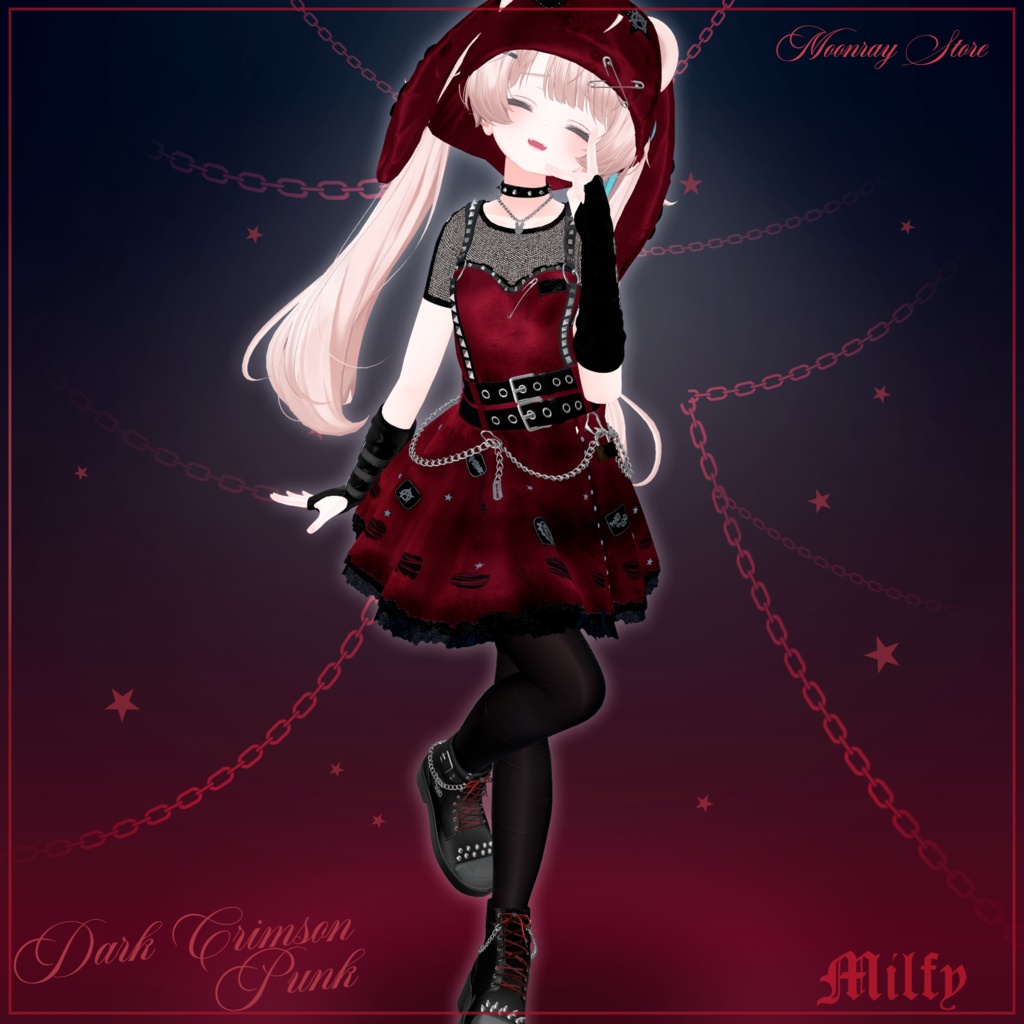 Dark Crimson Punk - ダーククリムゾンパンク - 25 % OFF - 04/18