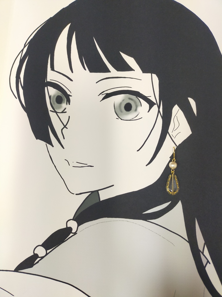 カラーチェンジ耳飾り(イヤリングに変更可能)