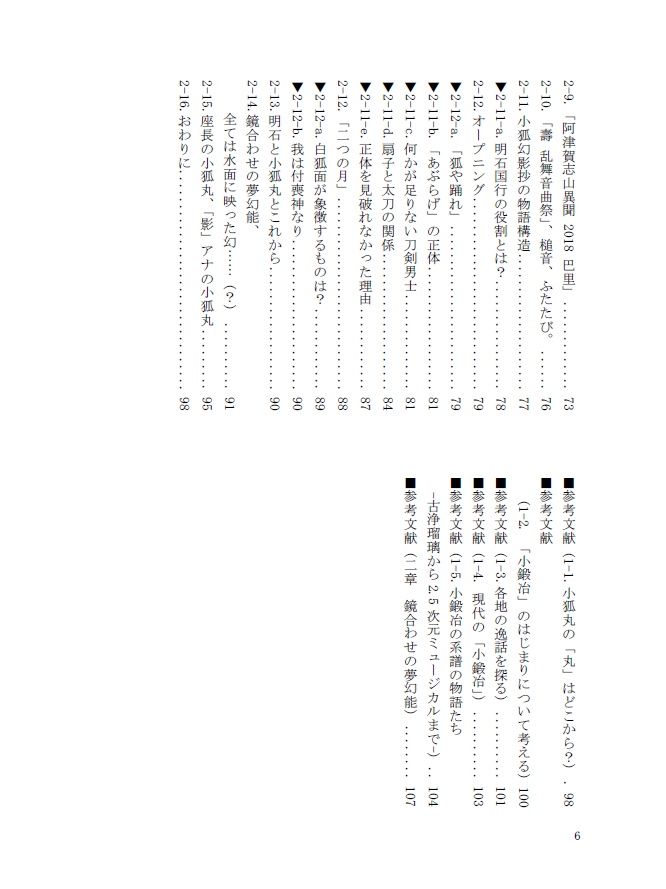 小狐丸調査録Ⅰ