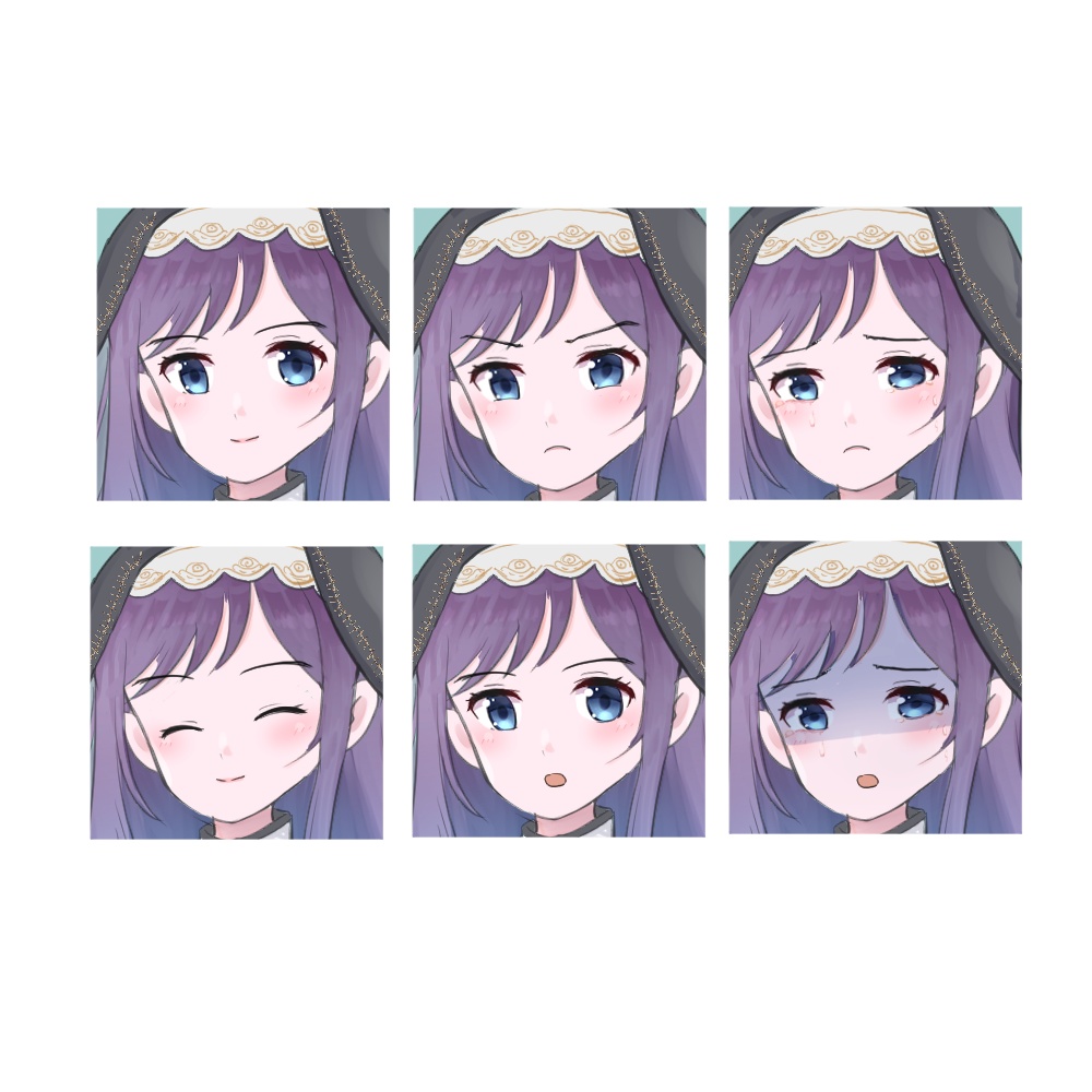 フリー素材あり、TRPG立ち絵素材 背景透過 シスター