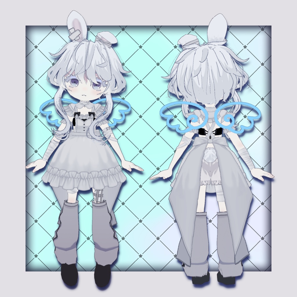 【パーフェクトシンク対応】うさこゆび【オリジナル3Dモデル】