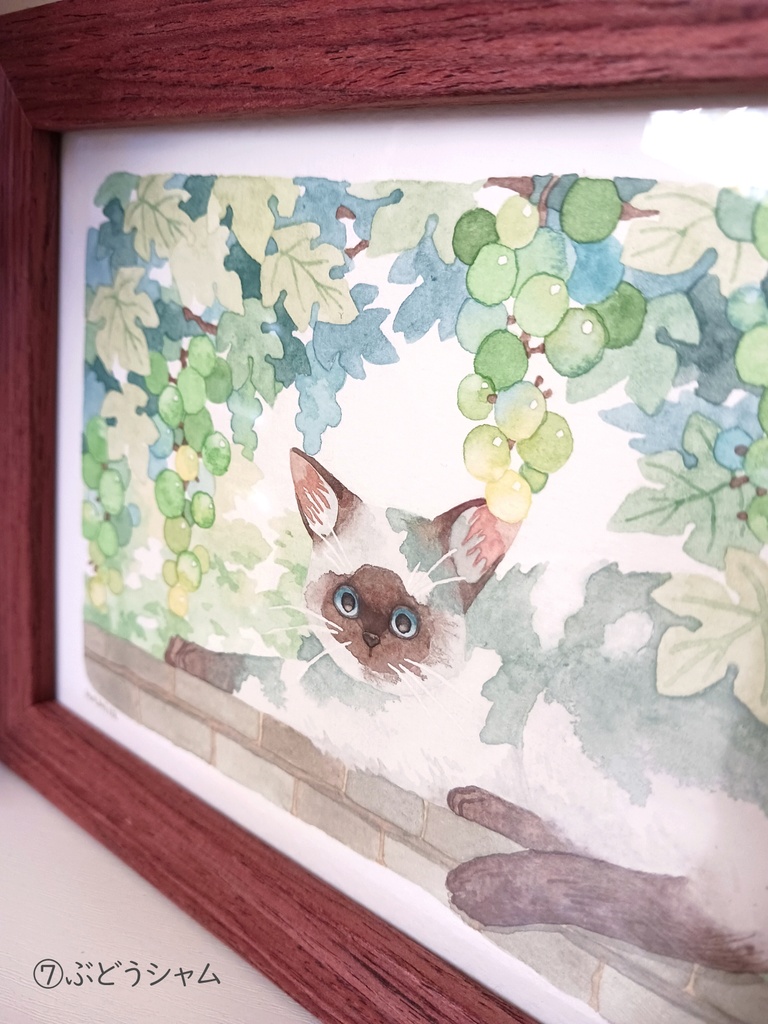 猫の水彩画 原画