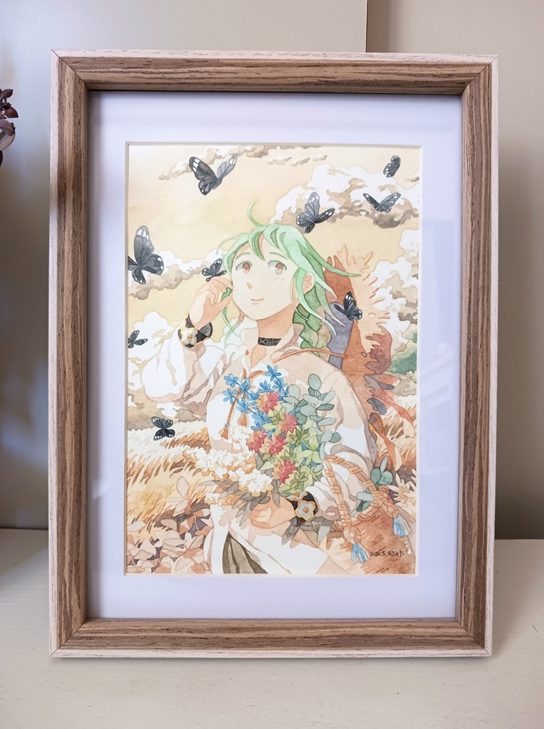 水彩画　原画「帰り道」
