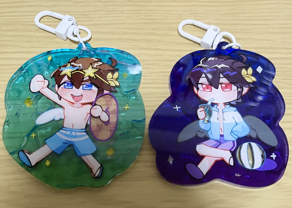 ピット＆ブラピ 妄想水着アクリルキーホルダー 