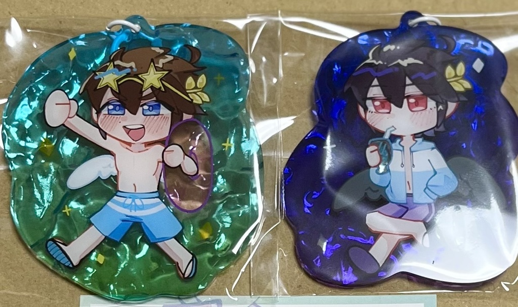 ピット&ブラピ 妄想水着アクリルキーホルダー