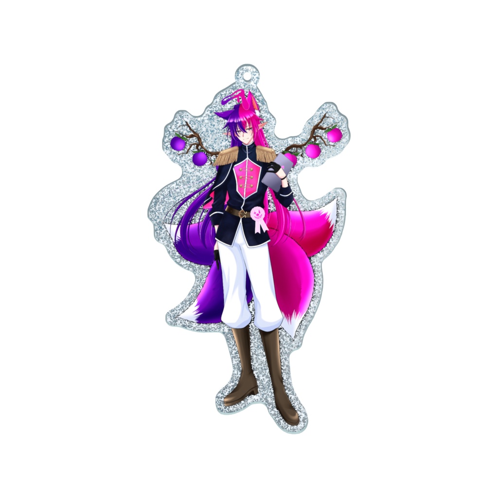 神狐魔桃ドランのアクリルキーホルダー