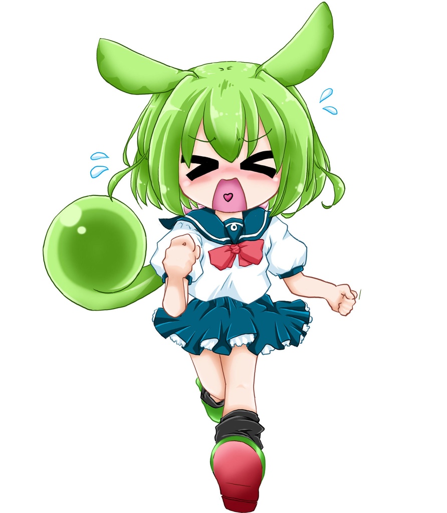 ずんどこJKずんだもん（走）【アクリルキーホルダー】