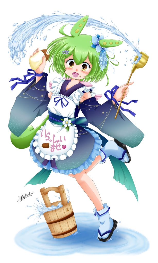 【アクスタ】水打ちずんだもん（2025ずん子スタンプラリー等身大パネル絵）