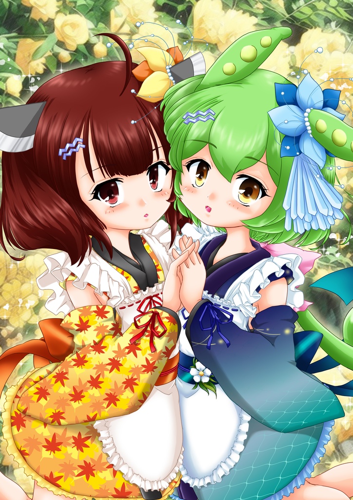 もん×きりA4クリアファイル（撫子）
