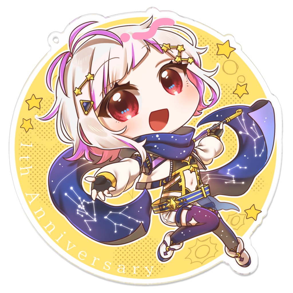 彩星つむぎ1周年記念アクリルキーホルダー