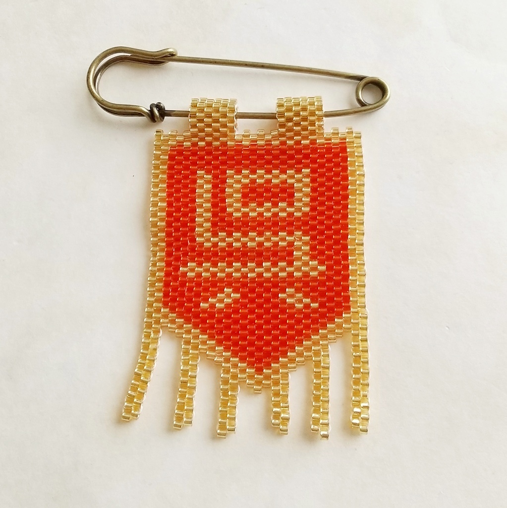 【ブローチ】三国志軍旗「呉」