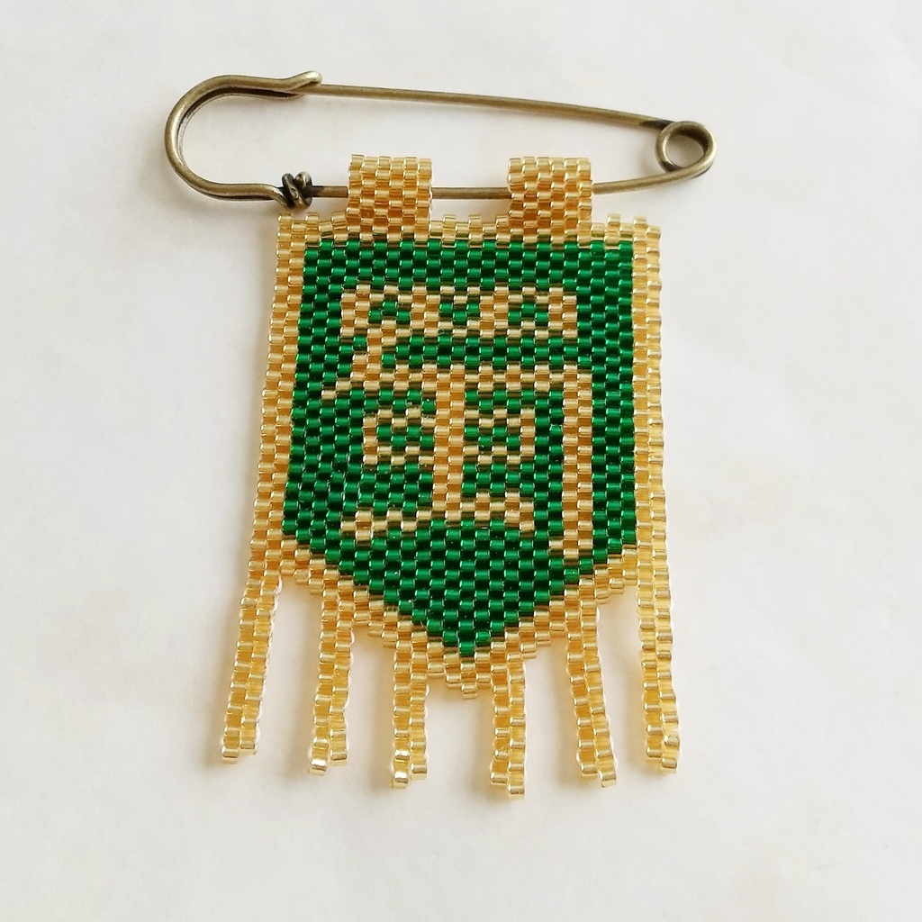 【ブローチ】三国志軍旗「蜀」