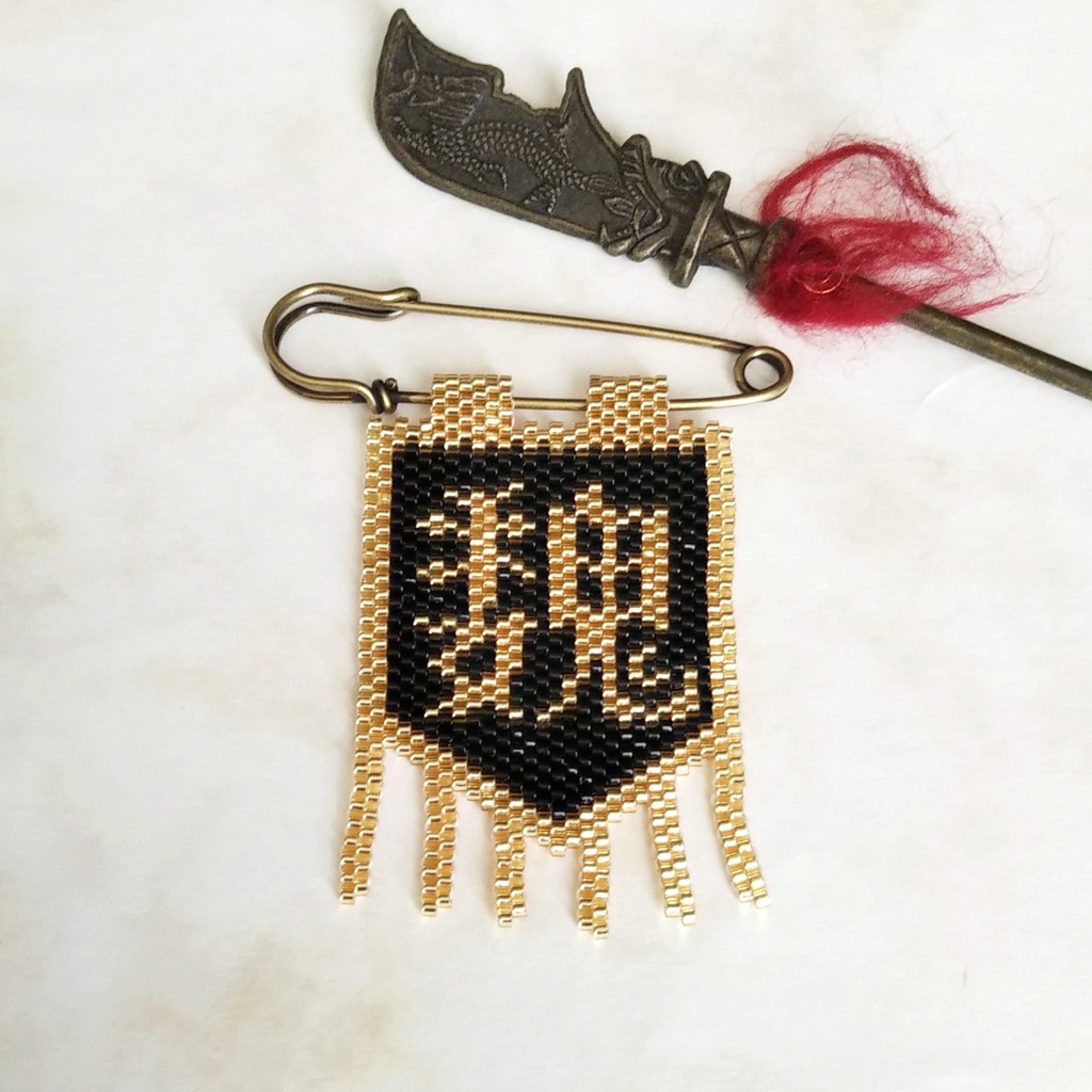 1800年記念☆新色！【ブローチ】三国志軍旗「魏」