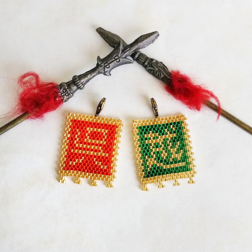 古の中国軍旗「呉越同舟」