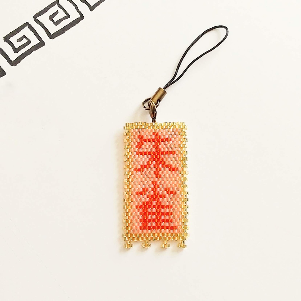 古の中国軍旗「四神」セット ブローチ金具付き☆